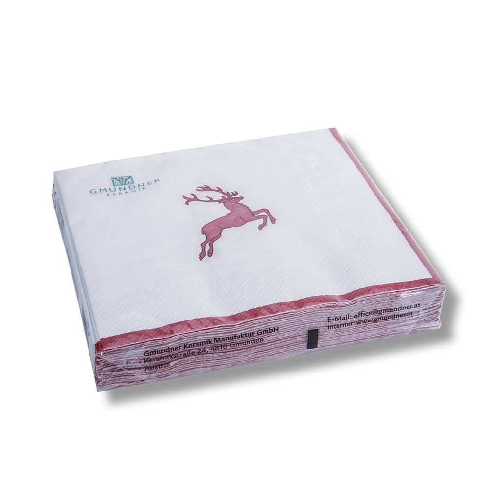 Servetten - Hert bordeauxrood - 33x33 cm