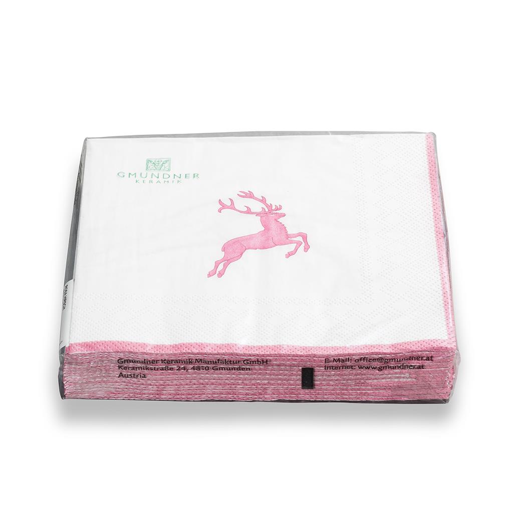 Servetten - Hert roze - 33x33 cm