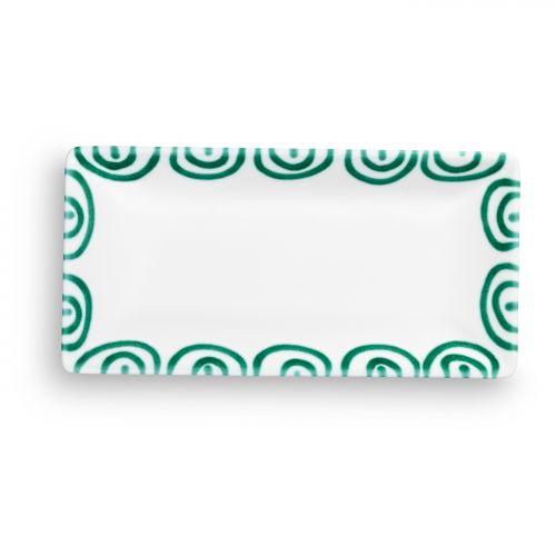 Snackschaal - Gevlamd groen - 22 x 11 cm