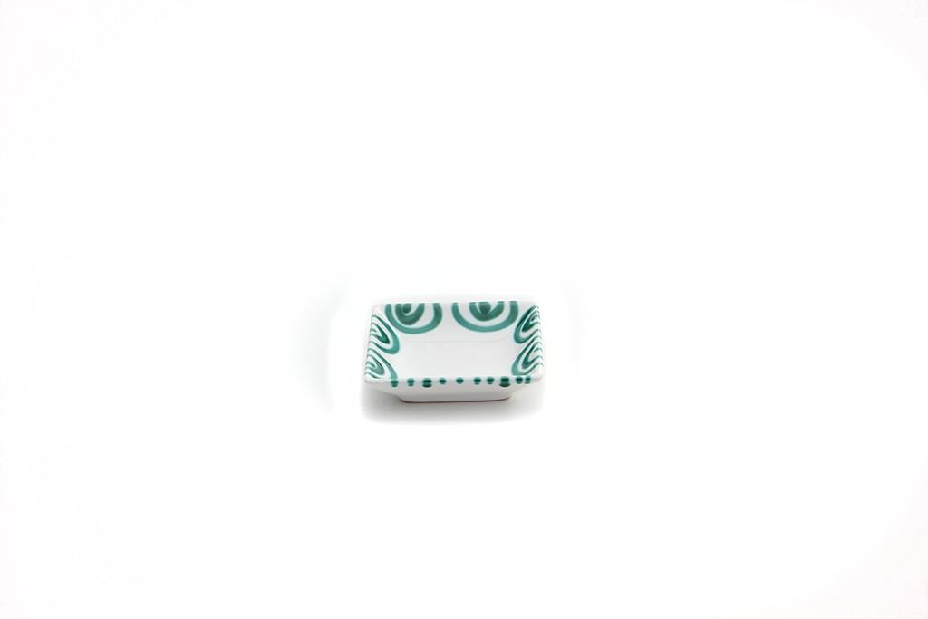 Snackschaal - Gevlamd groen - 11 x 11 cm