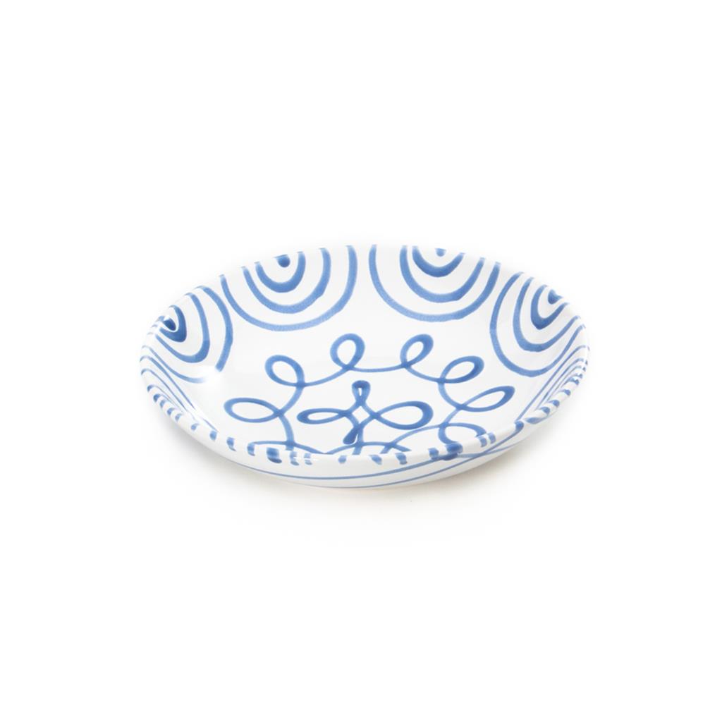 Soepbord - Gevlamd blauw - 20 cm