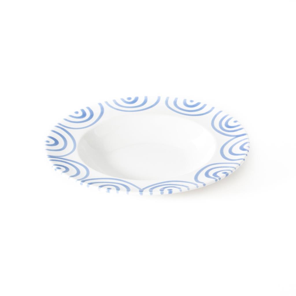 Soepbord - Gevlamd blauw - 24 cm