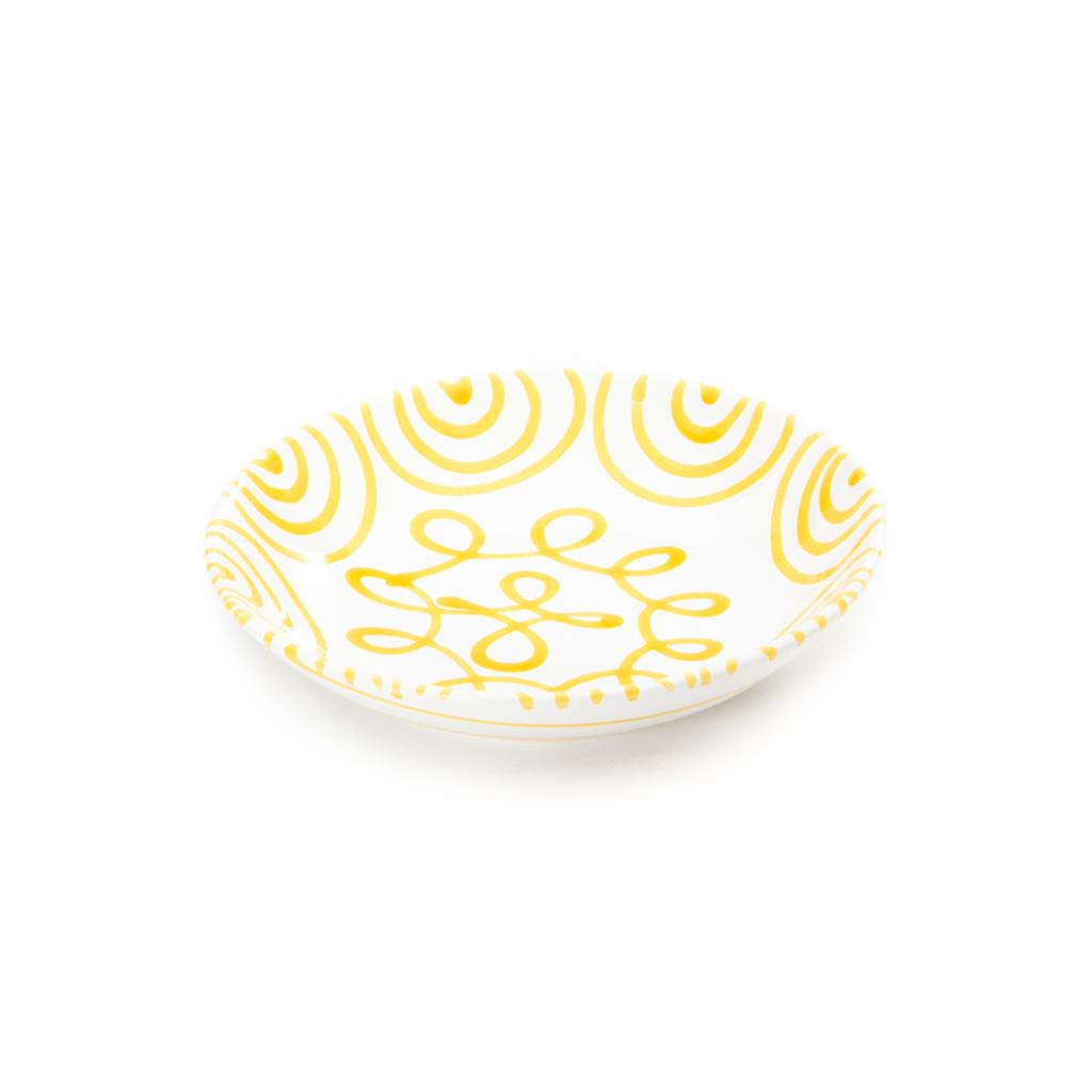 Soepbord - Gevlamd geel - 20 cm