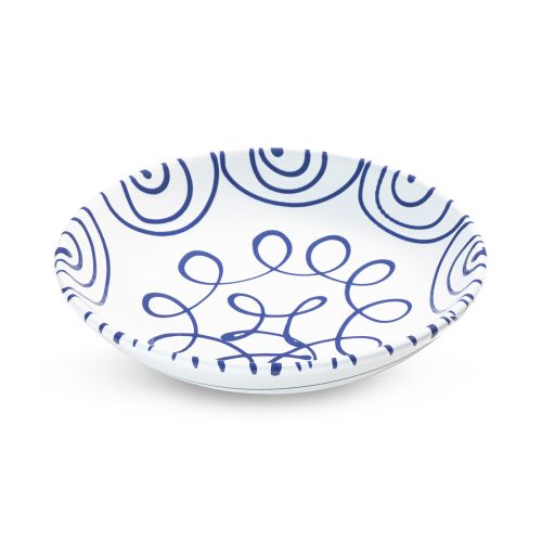 Soepbord - Gevlamd donkerblauw - 20 cm