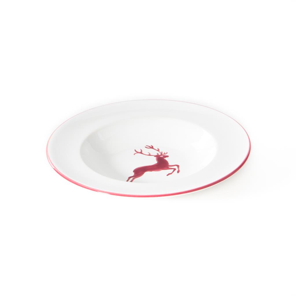 Soepbord - Hert bordeauxrood - 24 cm
