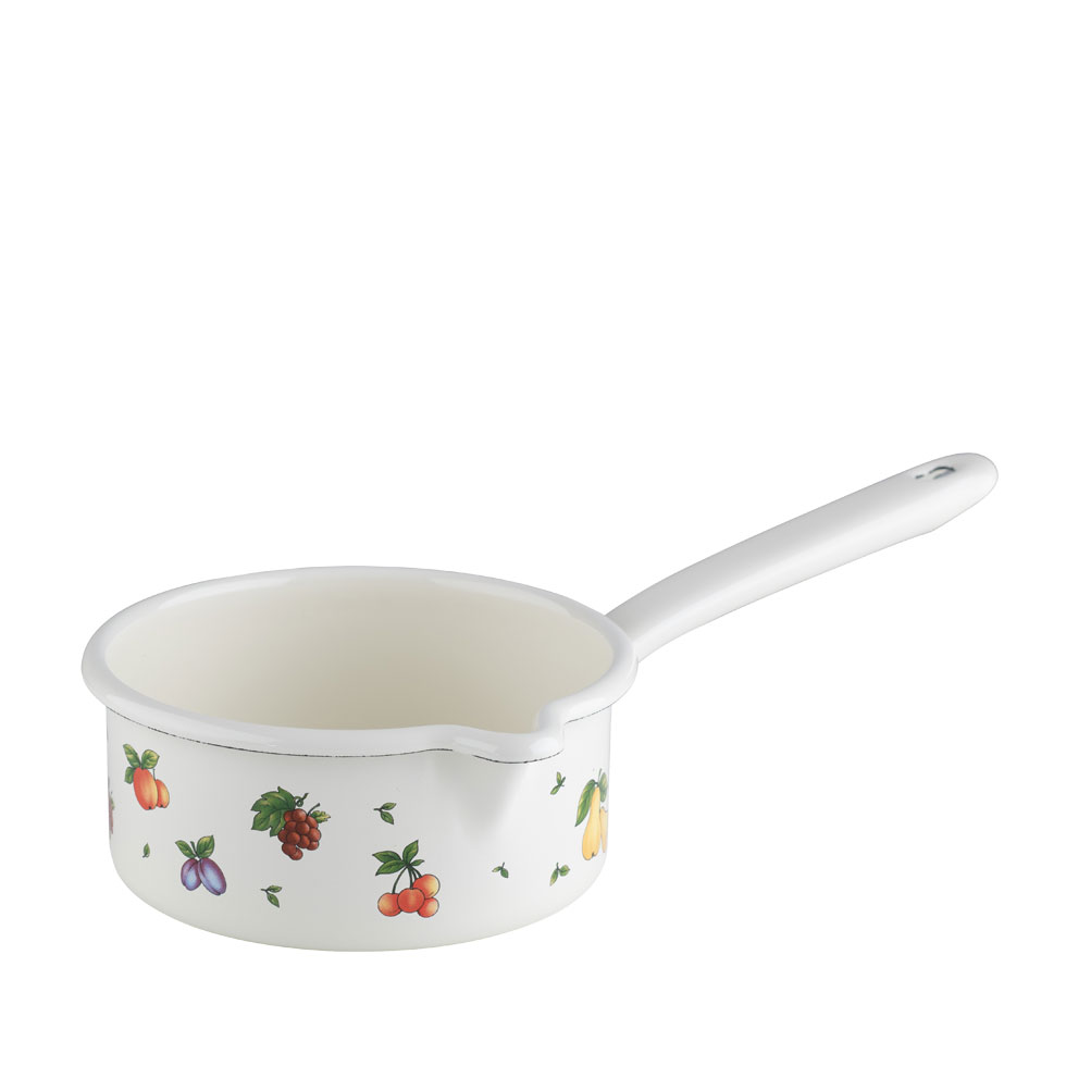 Riess - Steelpan met schenktuit - Fruit garden - 14 cm - 0,75 ltr