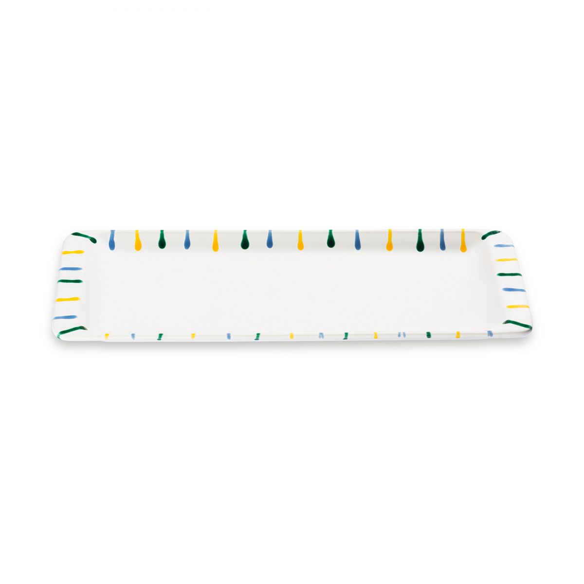 Serveerschaal rechthoek - Gevlamd Bont - 42 x 16 cm