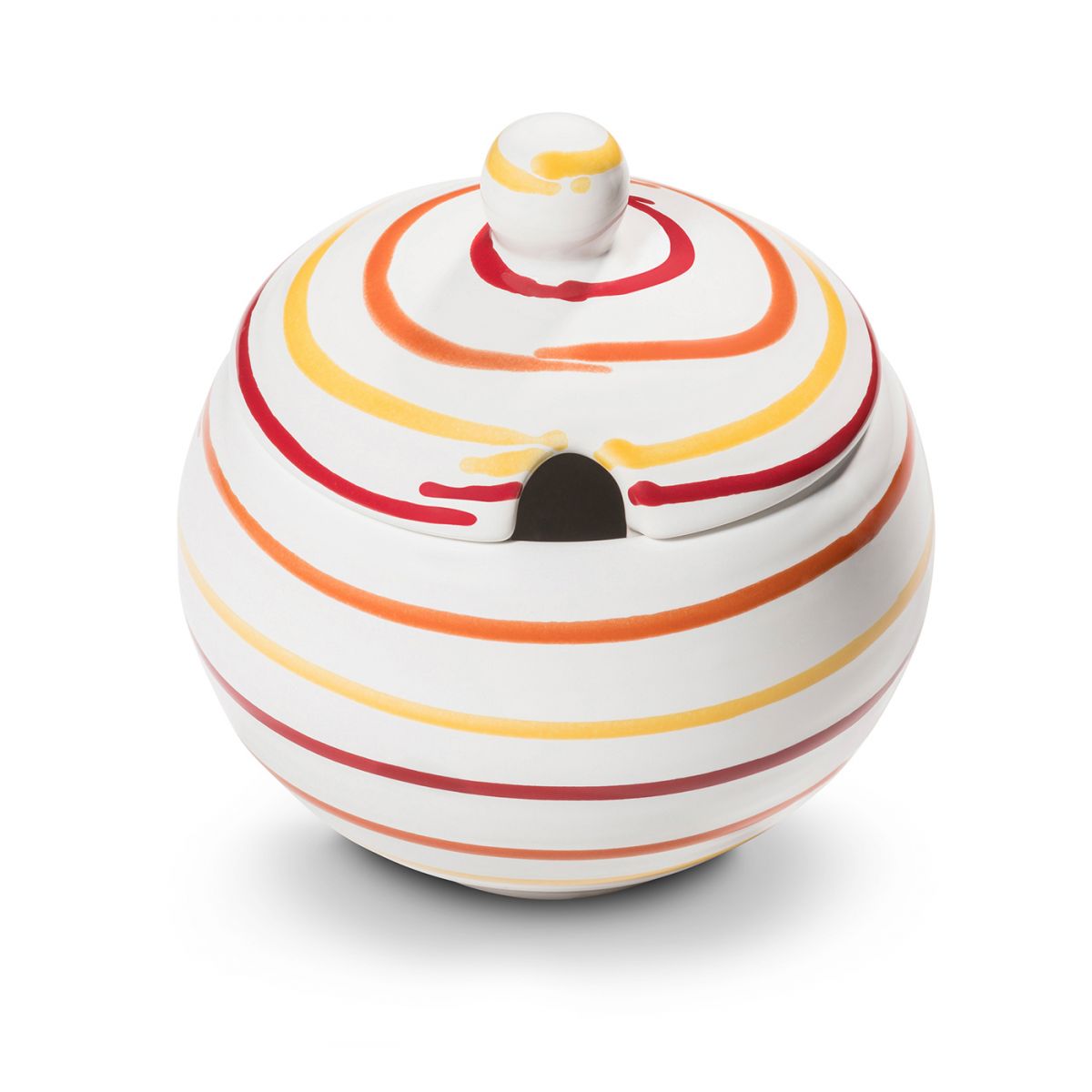 Suikerpot bol - Gevlamd Landlust - 10 cm