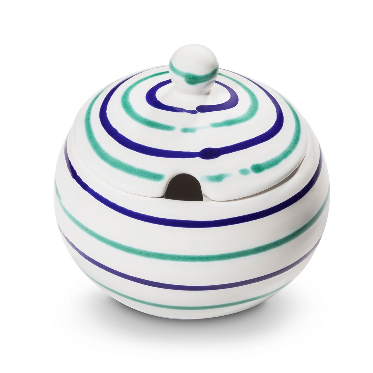 Suikerpot bol - Gevlamd Traunsee - 10 cm
