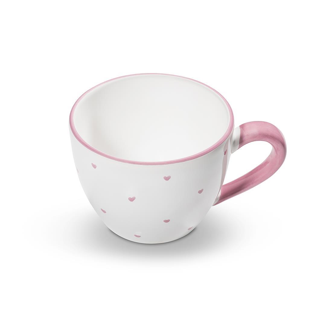 Theebeker Maxima - Hartjes roze - 0,4 ltr