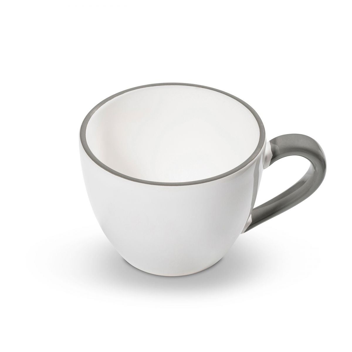 Theebeker Maxima - Rand grijs - 0,4 ltr