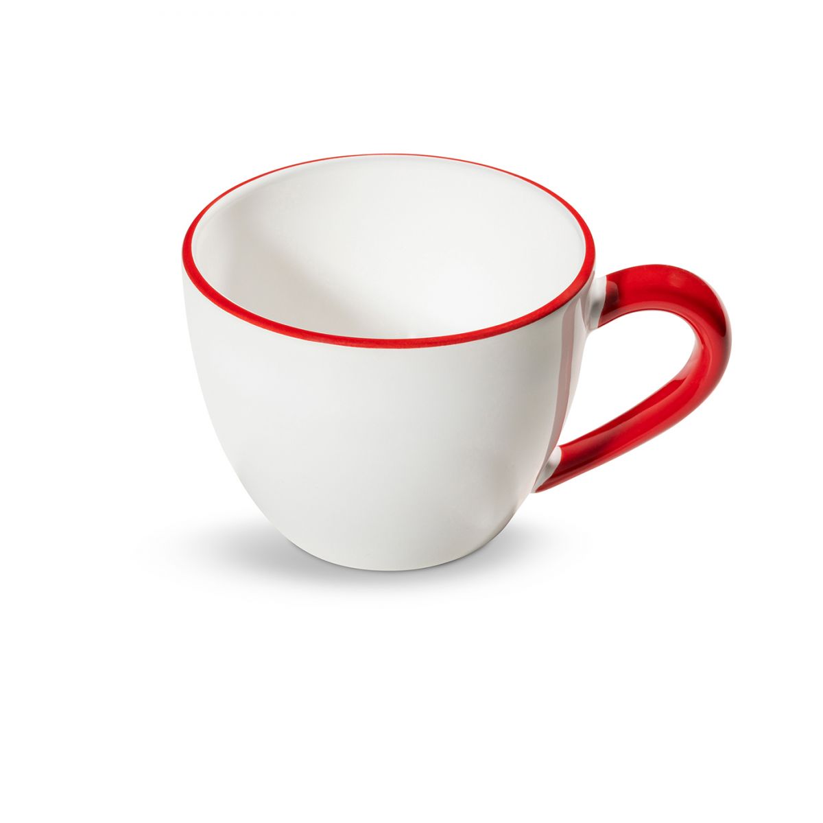 Theebeker Maxima - Rand robijnrood - 0,4 ltr