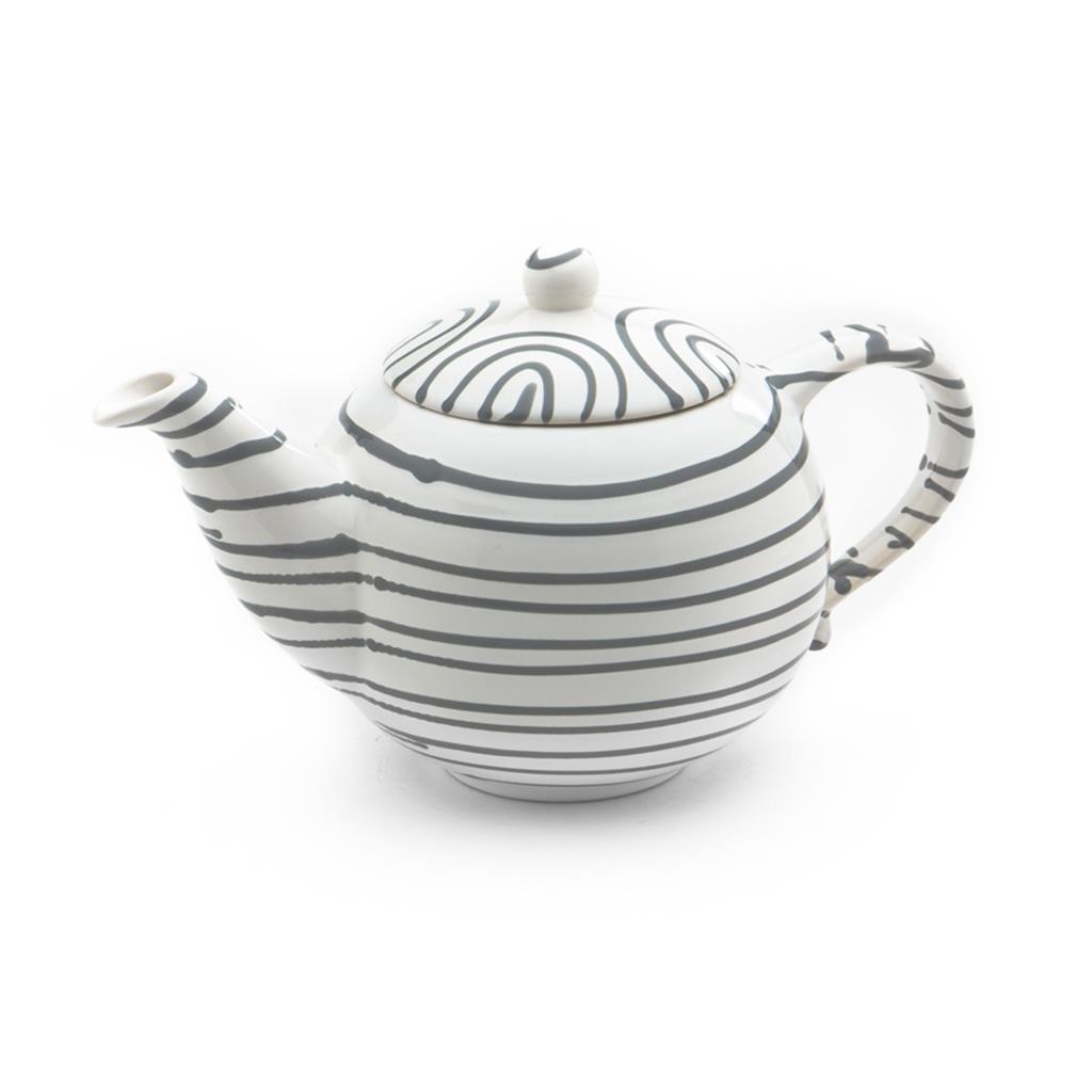 Theepot - Gevlamd grijs - 1,5 ltr