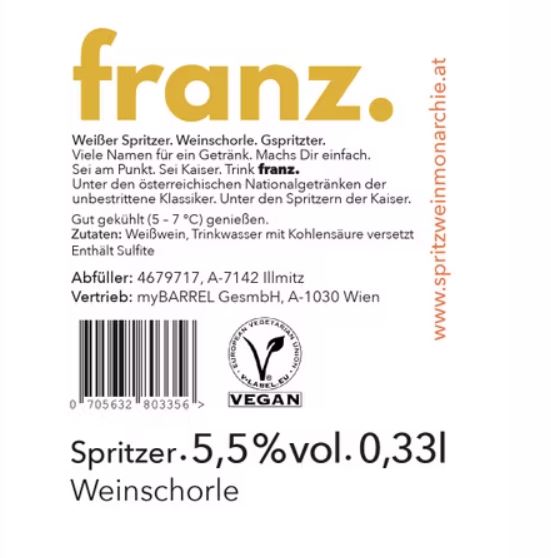 Trink Franz Weiß Gespritzer