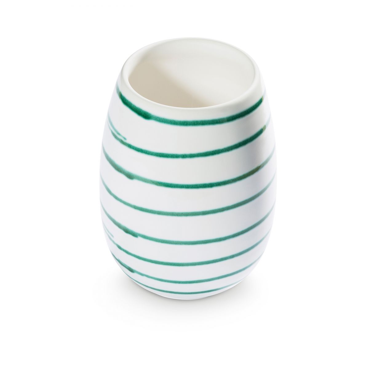 Vaas - Gevlamd groen - 15 cm