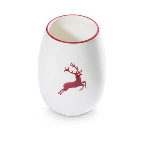 Vaas - Hert bordeauxrood - 15 cm