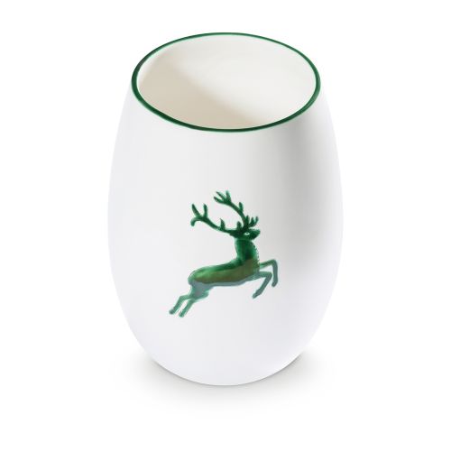 Vaas - Hert groen - 21 cm