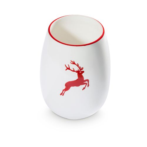 Vaas - Hert robijnrood - 15 cm