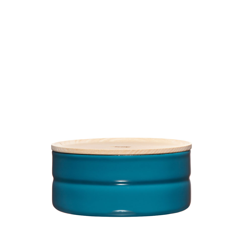 Riess - Voorraadbus laag - blauw - 13 cm
