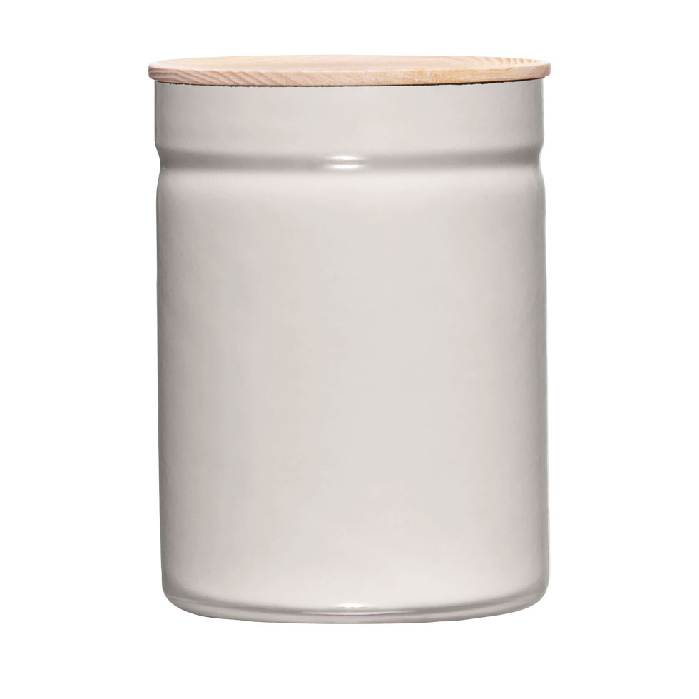 Riess - Voorraadbus hoog - licht grijs - 13 cm