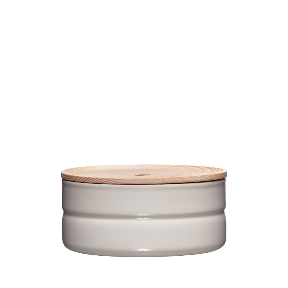 Riess - Voorraadbus laag - licht grijs - 13 cm