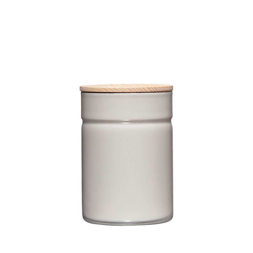Riess - Voorraadbus midden - licht grijs - 8 cm