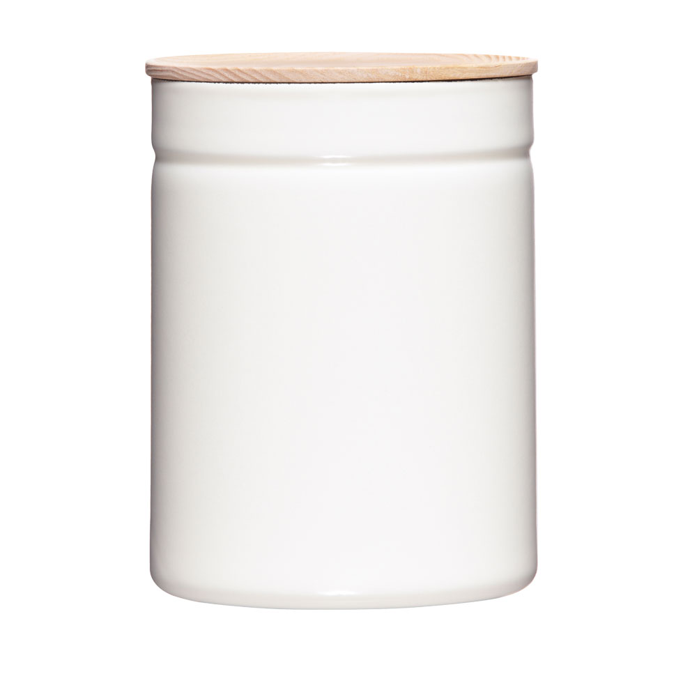Riess - Voorraadbus hoog - puur wit - 13 cm