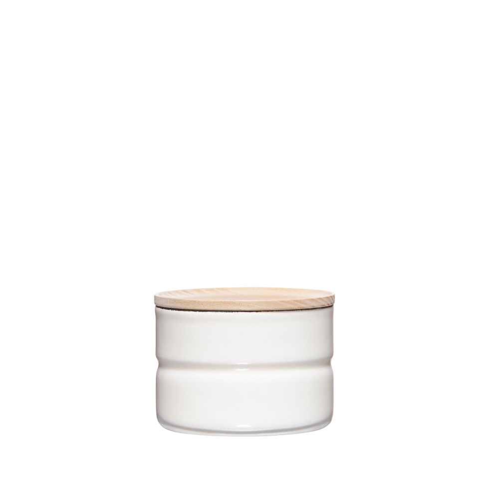 Riess - Voorraadbus laag - puur wit - 8 cm