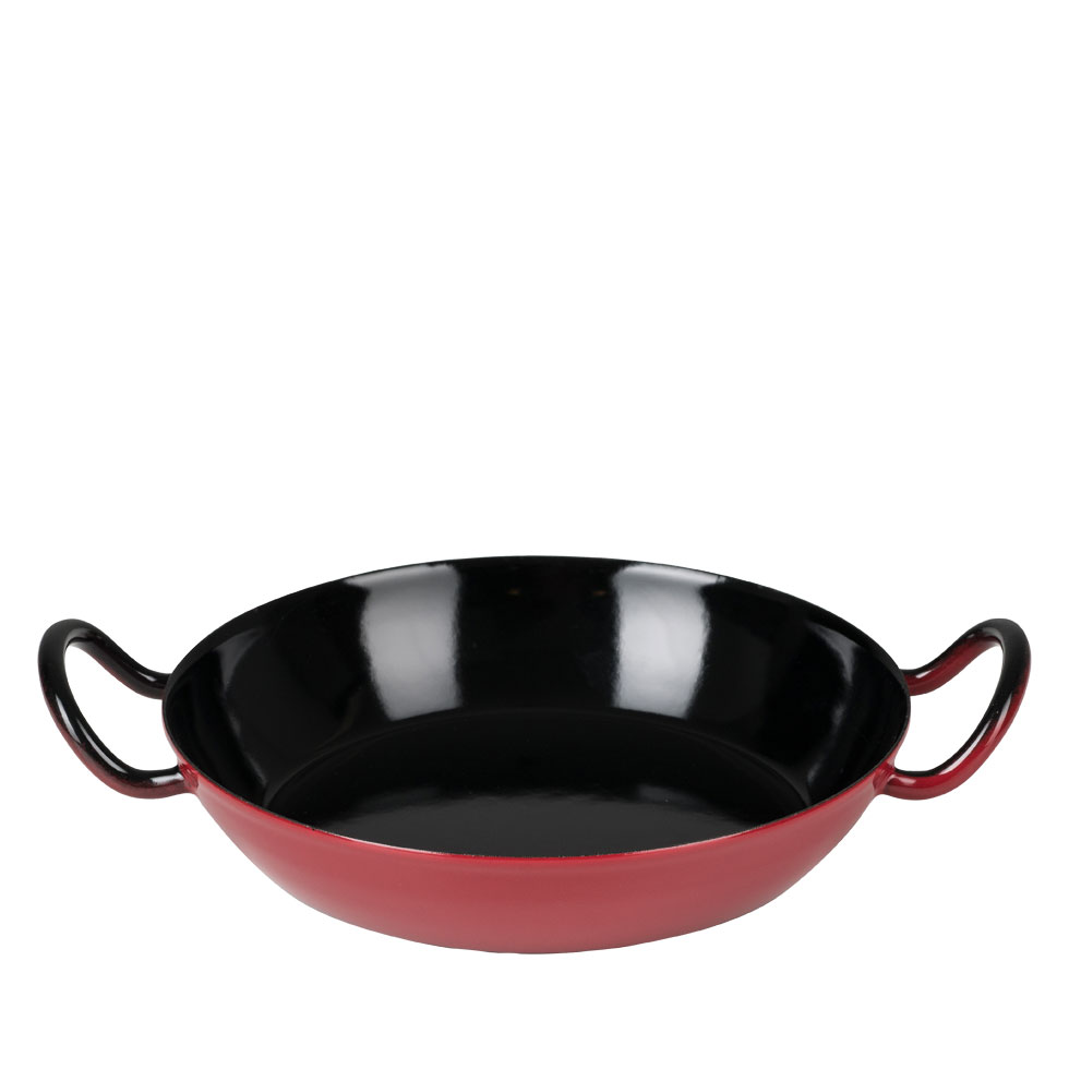 Riess - Wokpan met oren - rood - 24 cm