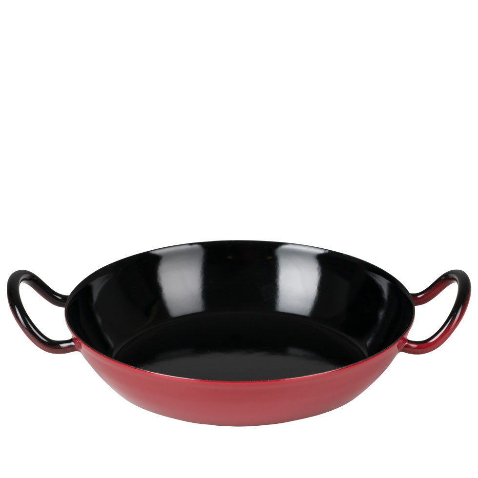 Riess - Wokpan met oren - rood - 26 cm