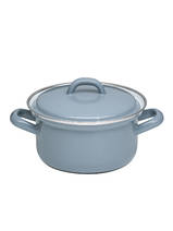 Riess - Lage pan met deksel - puur grijs - 20 cm - 2,0 ltr