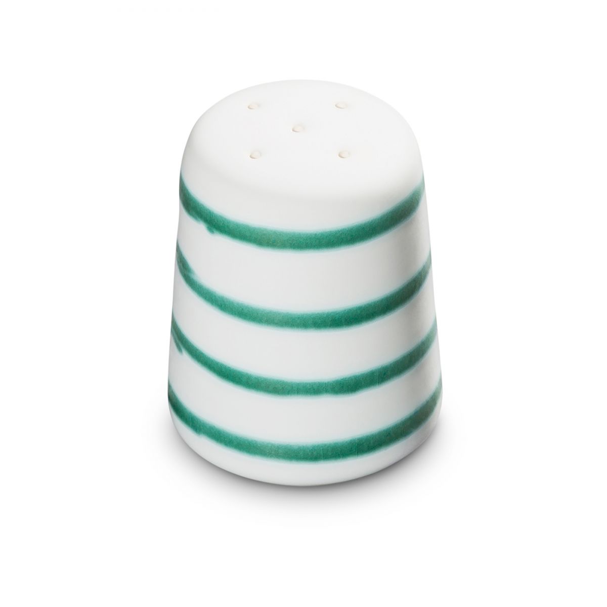 Zoutstrooier - Gevlamd groen - 7 cm