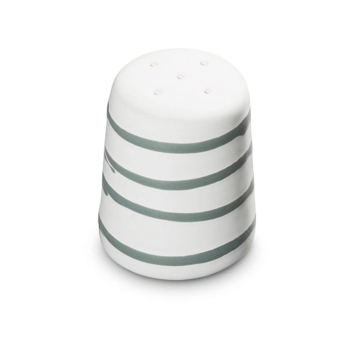 Zoutstrooier - Gevlamd grijs - 7 cm